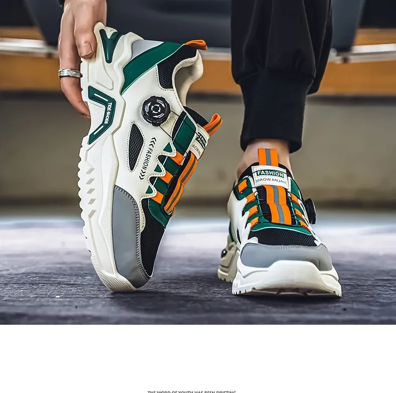 Men's Korean Fashion Sneakers: Casual Sports Shoes, Soft Sole, Non-Slip Outdoor Running Shoes for All Seasons, Student Style showcase 11