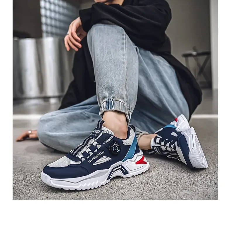 Men's Korean Fashion Sneakers: Casual Sports Shoes, Soft Sole, Non-Slip Outdoor Running Shoes for All Seasons, Student Style showcase 18