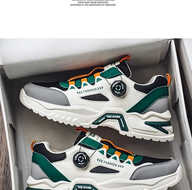 Men's Korean Fashion Sneakers: Casual Sports Shoes, Soft Sole, Non-Slip Outdoor Running Shoes for All Seasons, Student Style showcase 12