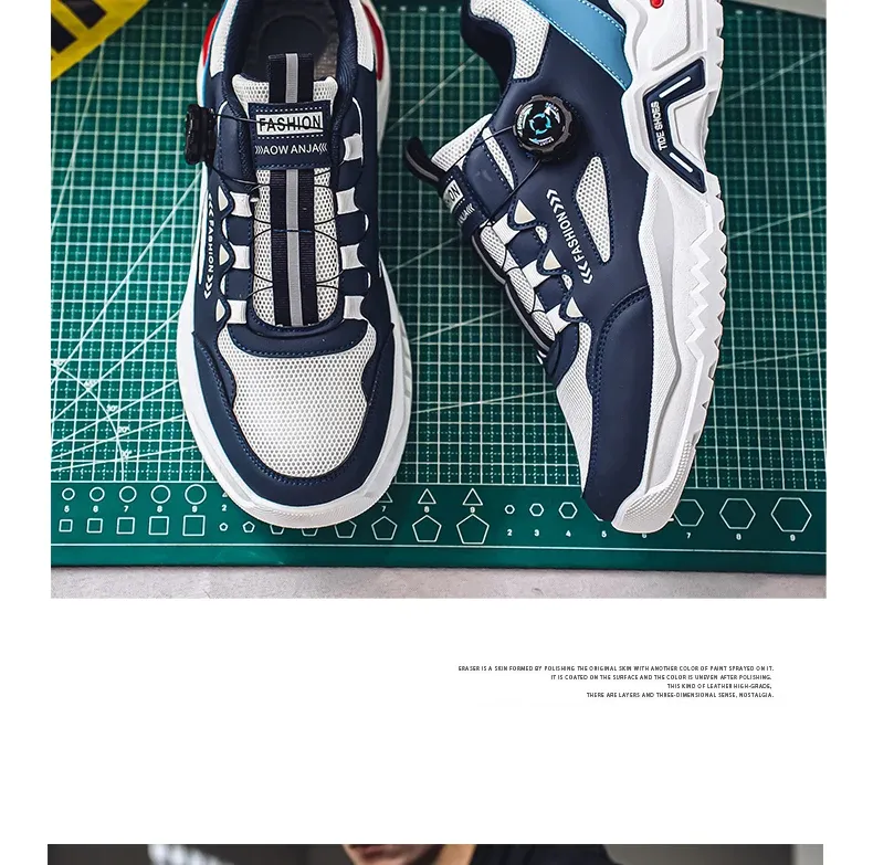 Men's Korean Fashion Sneakers: Casual Sports Shoes, Soft Sole, Non-Slip Outdoor Running Shoes for All Seasons, Student Style showcase 17