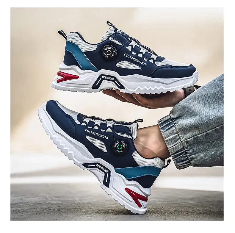Men's Korean Fashion Sneakers: Casual Sports Shoes, Soft Sole, Non-Slip Outdoor Running Shoes for All Seasons, Student Style showcase 19