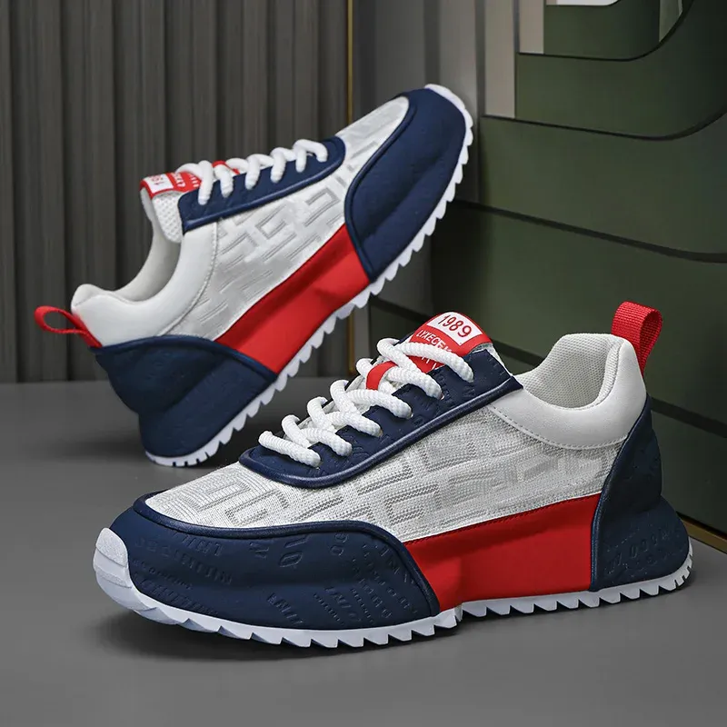 Men's Lightweight Non-Slip Breathable Running Shoes - Fashionable & Versatile Casual Sports Sneakers for 2026 thumbnail 1