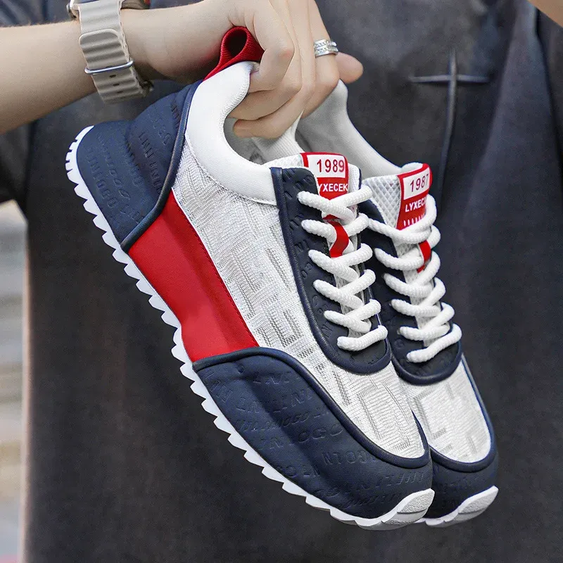 Men's Lightweight Non-Slip Breathable Running Shoes - Fashionable & Versatile Casual Sports Sneakers for 2026 thumbnail 4