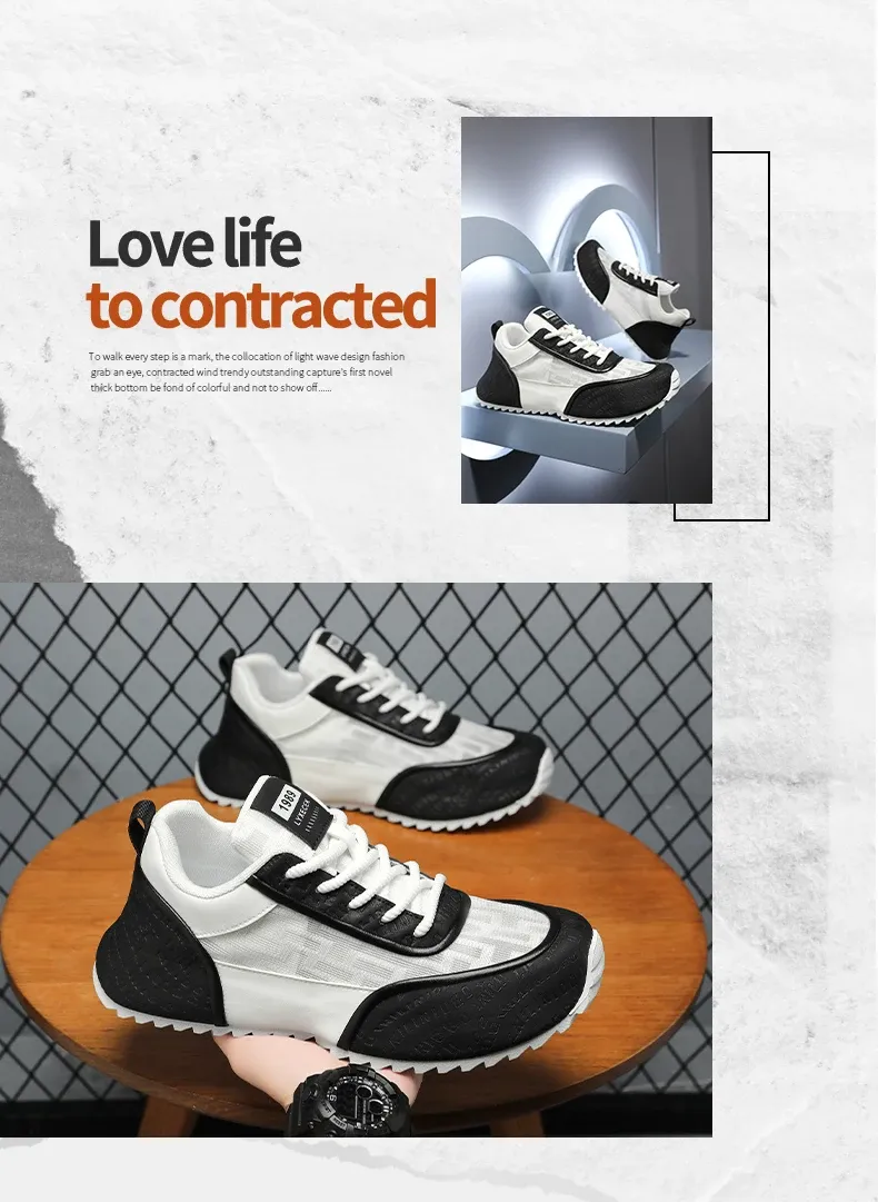 Men's Lightweight Non-Slip Breathable Running Shoes - Fashionable & Versatile Casual Sports Sneakers for 2026 showcase 3