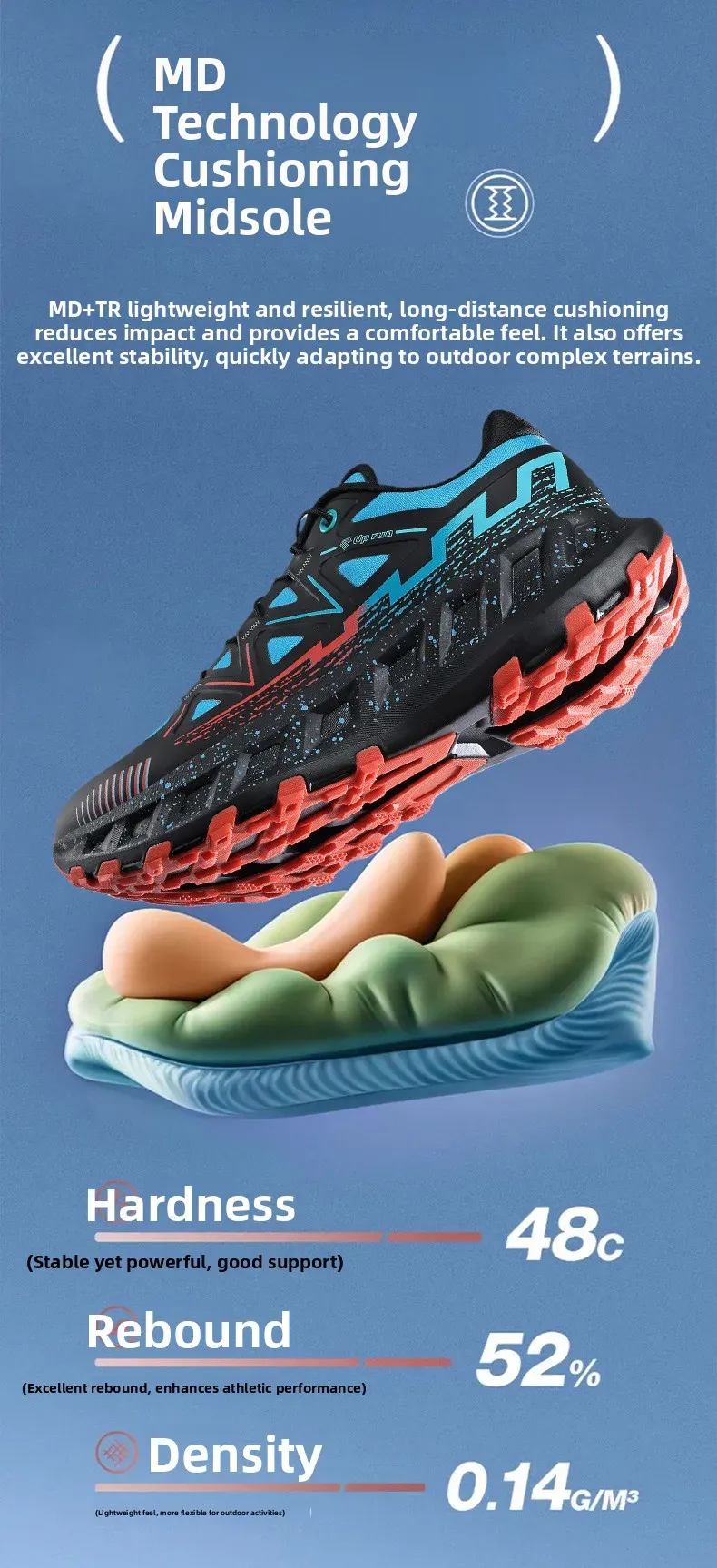 Men's Lightweight Running Shoes - Breathable Mesh, Shock Absorption, All-Season Outdoor Sports Sneakers for Spring, Autumn, Winter showcase 3