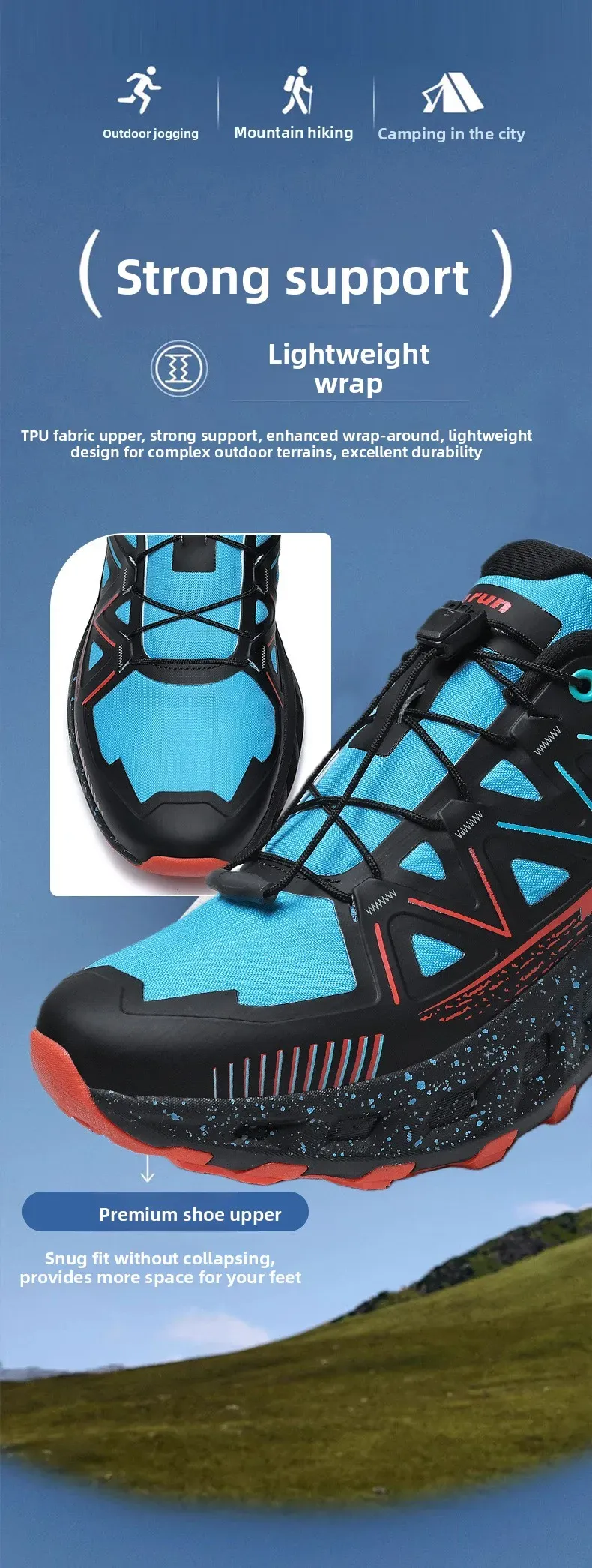 Men's Lightweight Running Shoes - Breathable Mesh, Shock Absorption, All-Season Outdoor Sports Sneakers for Spring, Autumn, Winter showcase 2