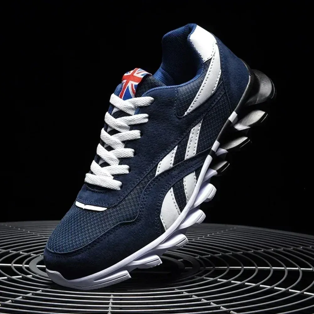Men's Breathable Running Shoes - Wear-Resistant Cushioning Fitness Sneakers for Outdoor Sports, Sizes 46-48 thumbnail 3