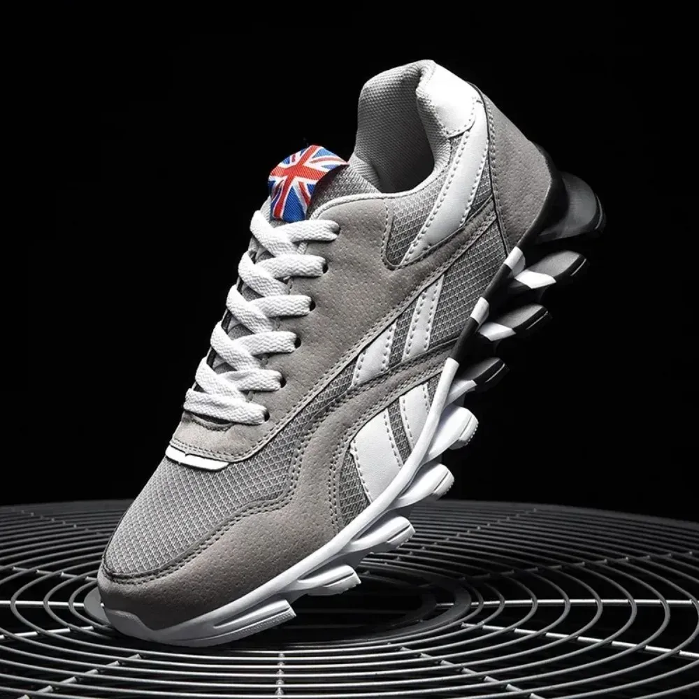 Men's Breathable Running Shoes - Wear-Resistant Cushioning Fitness Sneakers for Outdoor Sports, Sizes 46-48 thumbnail 5