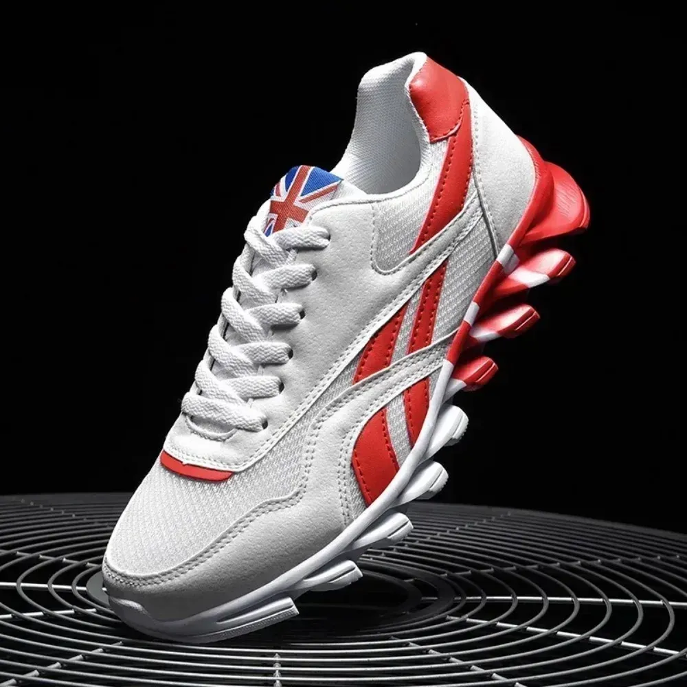 Men's Breathable Running Shoes - Wear-Resistant Cushioning Fitness Sneakers for Outdoor Sports, Sizes 46-48 thumbnail 6