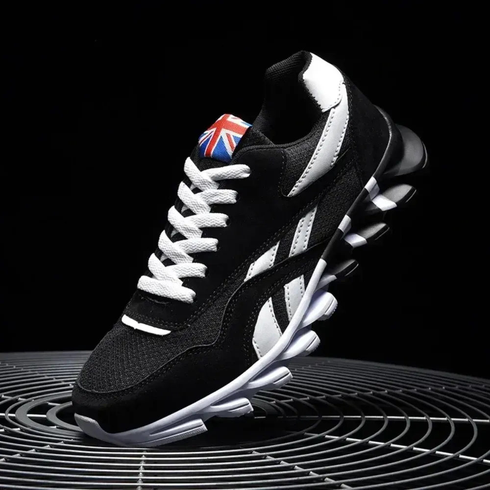 Men's Breathable Running Shoes - Wear-Resistant Cushioning Fitness Sneakers for Outdoor Sports, Sizes 46-48 thumbnail 2
