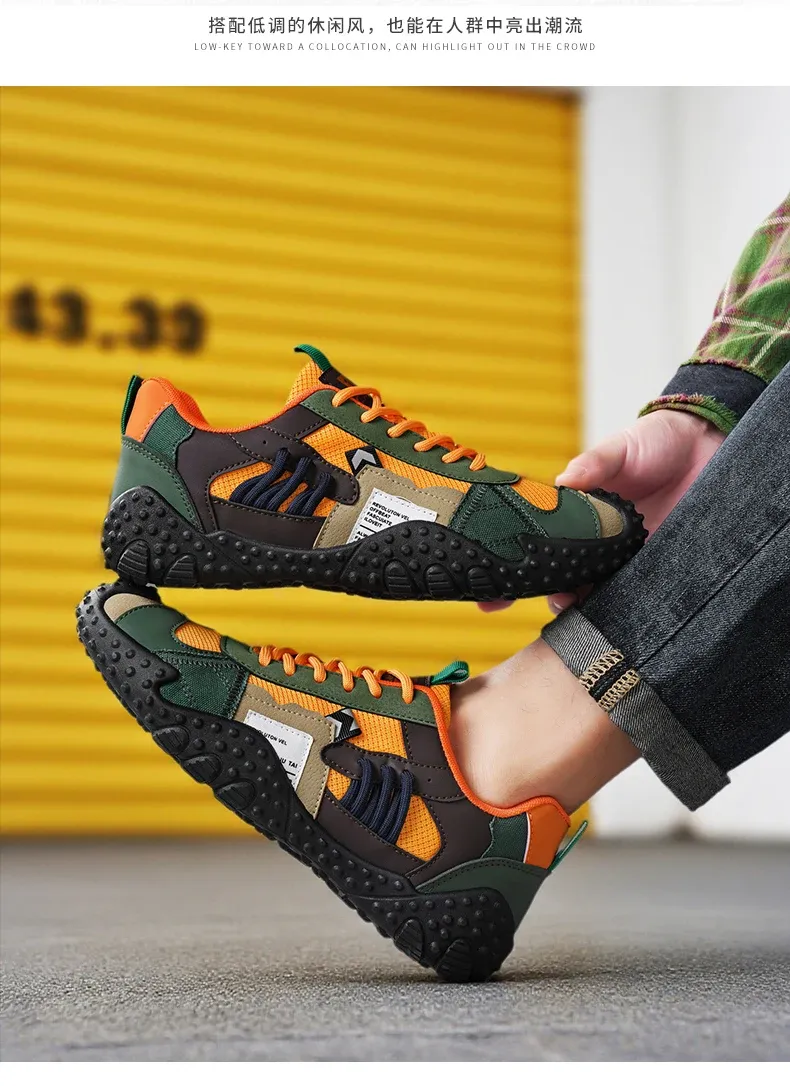 Men's Breathable Casual Sneakers for Outdoor Sports, Running, Hiking, and Tennis - Comfortable Soft Sole Male Shoes showcase 13