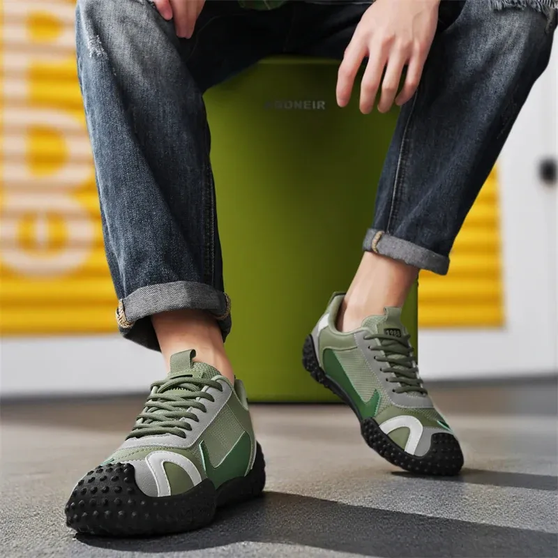 Men's Breathable Casual Sneakers for Outdoor Sports, Running, Hiking, and Tennis - Comfortable Soft Sole Male Shoes - Image 4