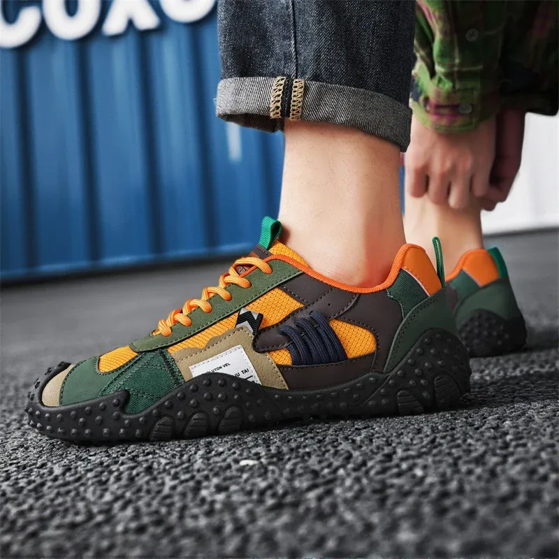 Men's Breathable Casual Sneakers for Outdoor Sports, Running, Hiking, and Tennis - Comfortable Soft Sole Male Shoes - Image 2