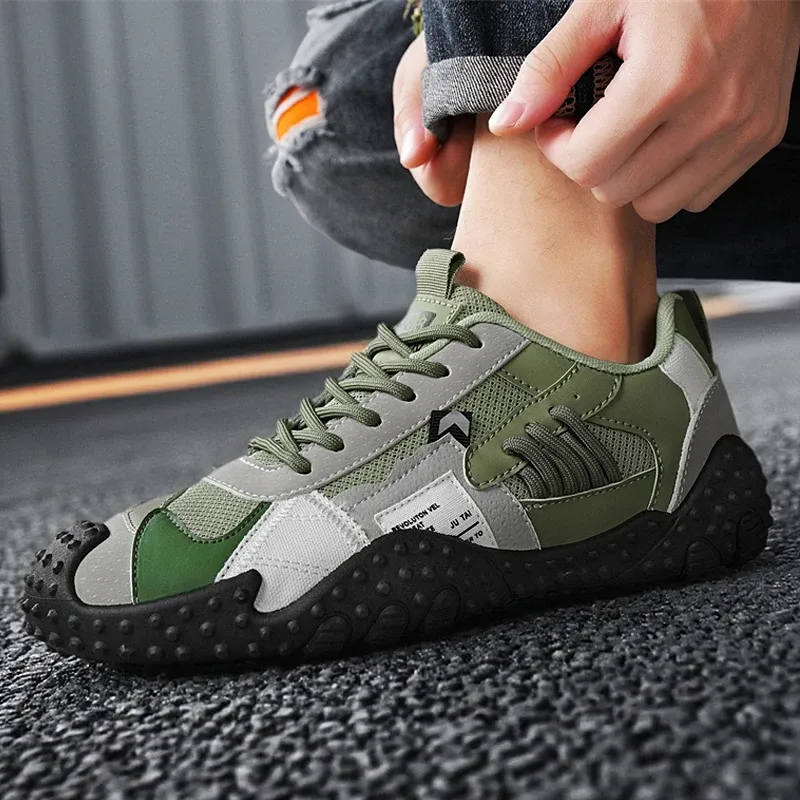 Men's Breathable Casual Sneakers for Outdoor Sports, Running, Hiking, and Tennis - Comfortable Soft Sole Male Shoes - Image 3