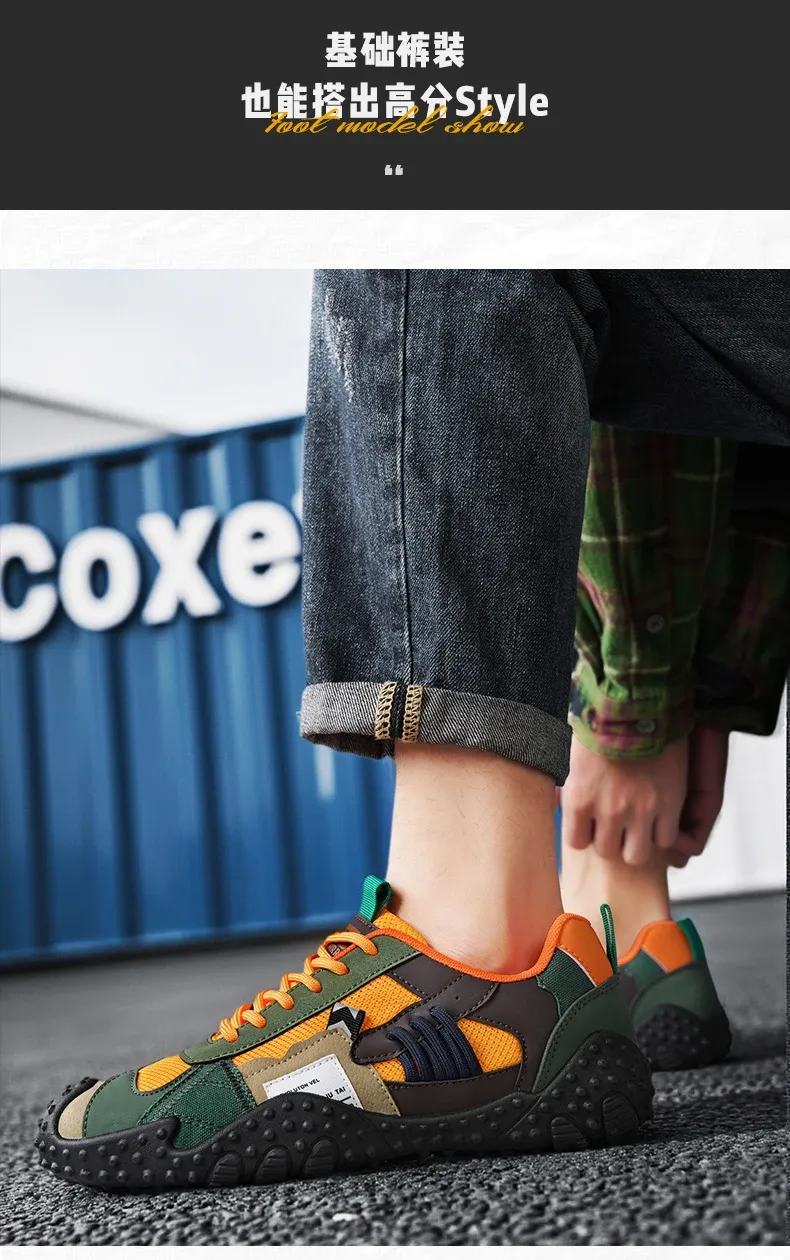 Men's Breathable Casual Sneakers for Outdoor Sports, Running, Hiking, and Tennis - Comfortable Soft Sole Male Shoes showcase 12