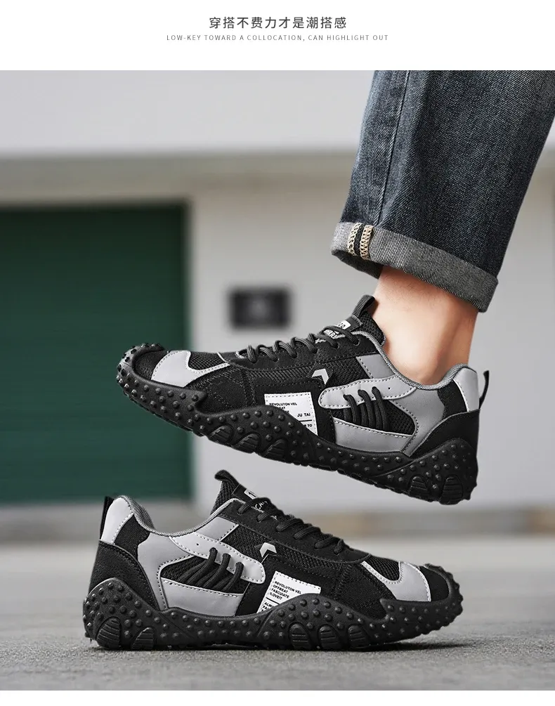 Men's Breathable Casual Sneakers for Outdoor Sports, Running, Hiking, and Tennis - Comfortable Soft Sole Male Shoes showcase 16