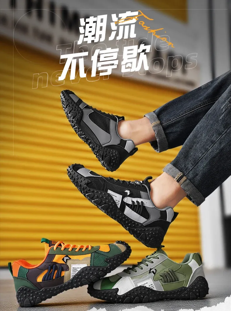 Men's Breathable Casual Sneakers for Outdoor Sports, Running, Hiking, and Tennis - Comfortable Soft Sole Male Shoes showcase 2