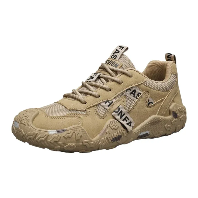 Men's Breathable Mesh Casual Work Sports Shoes - Low Cut Round Toe, Comfortable PVC Outsole, Fashionable Outdoor Climbing Sneakers for Spring/Summer/Autumn thumbnail 6