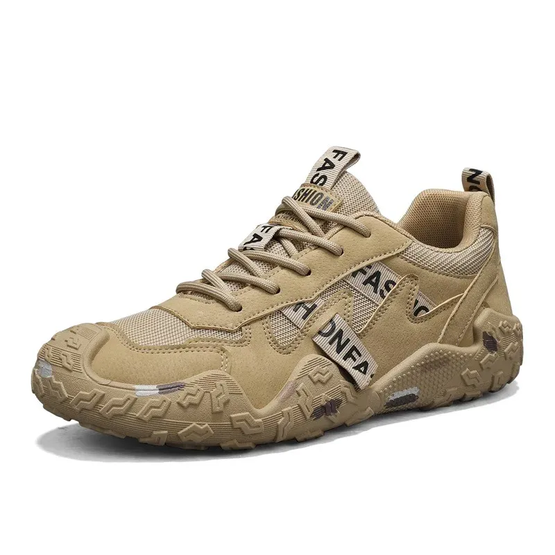 Men's Breathable Mesh Casual Work Sports Shoes - Low Cut Round Toe, Comfortable PVC Outsole, Fashionable Outdoor Climbing Sneakers for Spring/Summer/Autumn thumbnail 5