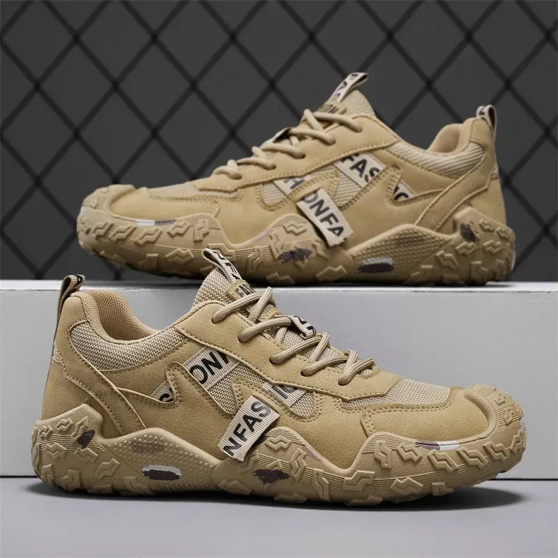 Men's Breathable Mesh Casual Work Sports Shoes - Low Cut Round Toe, Comfortable PVC Outsole, Fashionable Outdoor Climbing Sneakers for Spring/Summer/Autumn thumbnail 3