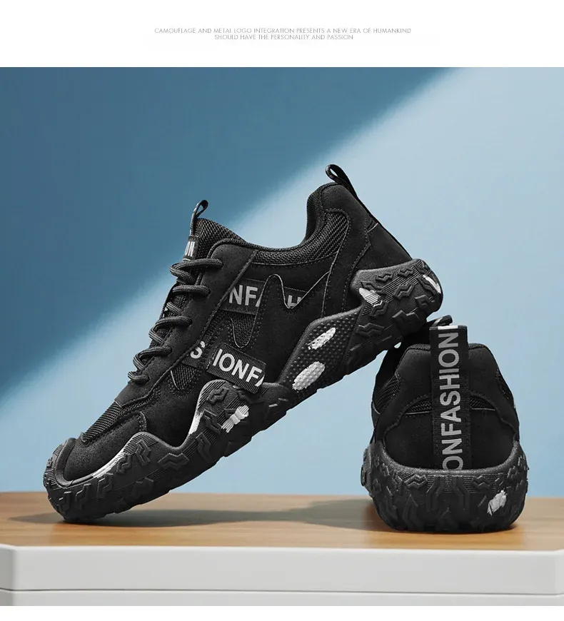 Men's Breathable Mesh Casual Work Sports Shoes - Low Cut Round Toe, Comfortable PVC Outsole, Fashionable Outdoor Climbing Sneakers for Spring/Summer/Autumn showcase 16