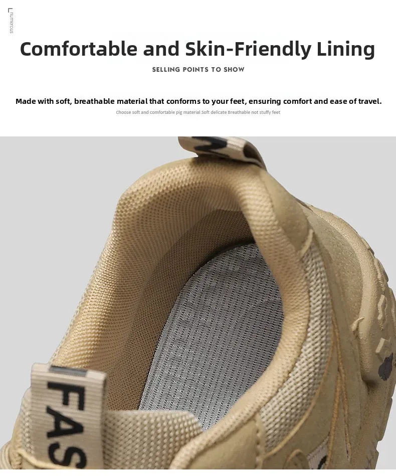 Men's Breathable Mesh Casual Work Sports Shoes - Low Cut Round Toe, Comfortable PVC Outsole, Fashionable Outdoor Climbing Sneakers for Spring/Summer/Autumn showcase 6