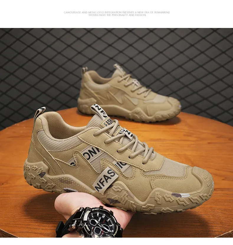 Men's Breathable Mesh Casual Work Sports Shoes - Low Cut Round Toe, Comfortable PVC Outsole, Fashionable Outdoor Climbing Sneakers for Spring/Summer/Autumn showcase 15