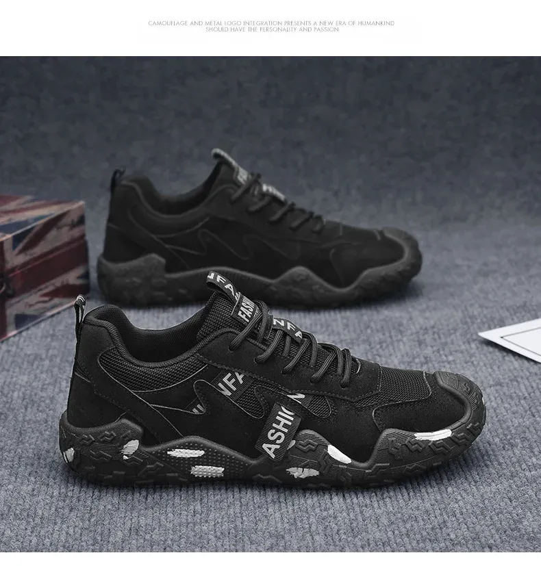 Men's Breathable Mesh Casual Work Sports Shoes - Low Cut Round Toe, Comfortable PVC Outsole, Fashionable Outdoor Climbing Sneakers for Spring/Summer/Autumn showcase 17