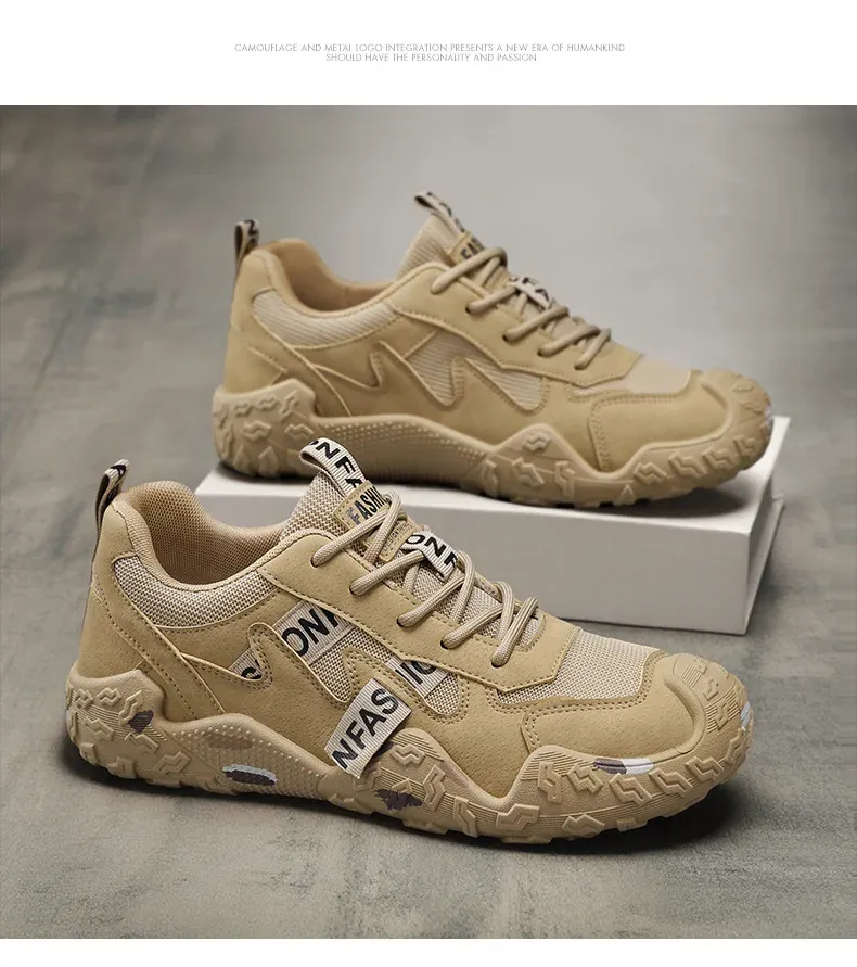 Men's Breathable Mesh Casual Work Sports Shoes - Low Cut Round Toe, Comfortable PVC Outsole, Fashionable Outdoor Climbing Sneakers for Spring/Summer/Autumn showcase 14