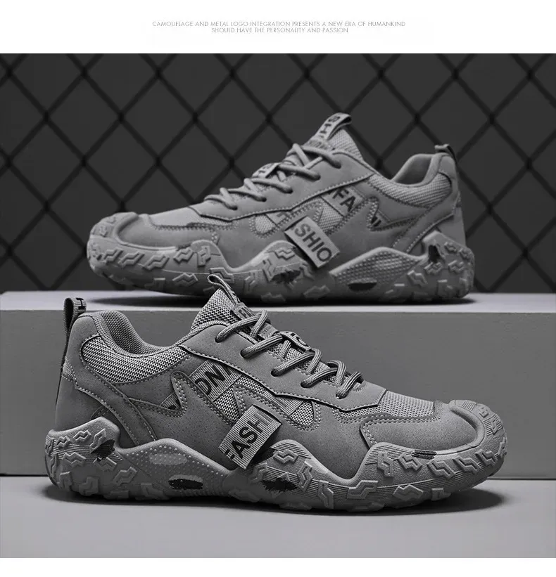 Men's Breathable Mesh Casual Work Sports Shoes - Low Cut Round Toe, Comfortable PVC Outsole, Fashionable Outdoor Climbing Sneakers for Spring/Summer/Autumn showcase 18