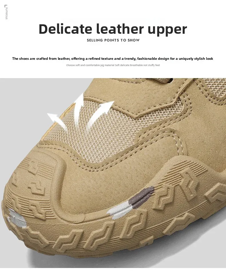 Men's Breathable Mesh Casual Work Sports Shoes - Low Cut Round Toe, Comfortable PVC Outsole, Fashionable Outdoor Climbing Sneakers for Spring/Summer/Autumn showcase 5