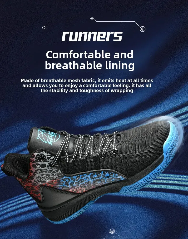 Breathable Kobe Basketball Shoes for Men: Lightweight, Quick-Dry, Wear-Resistant Summer Sports & Casual Footwear showcase 5