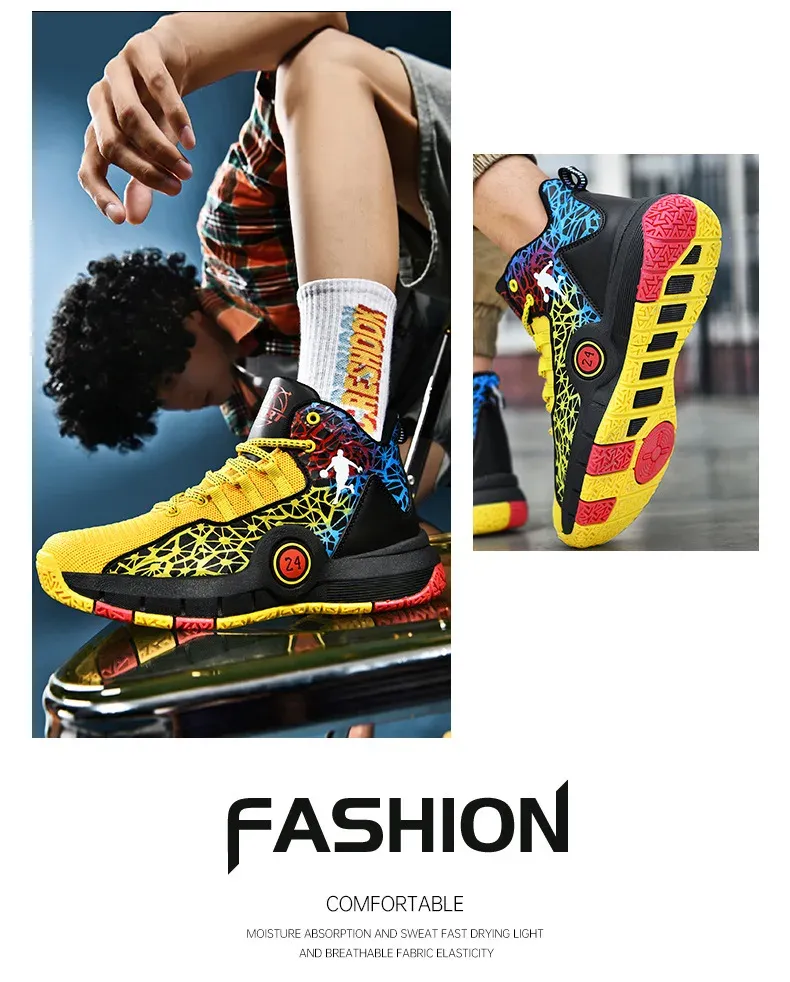 Breathable Kobe Basketball Shoes for Men: Lightweight, Quick-Dry, Wear-Resistant Summer Sports & Casual Footwear showcase 17