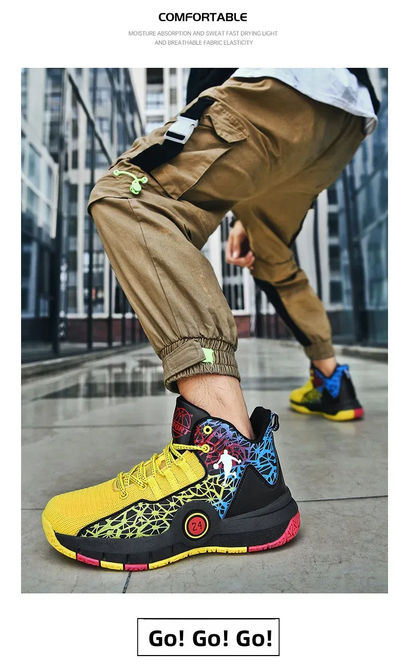 Breathable Kobe Basketball Shoes for Men: Lightweight, Quick-Dry, Wear-Resistant Summer Sports & Casual Footwear showcase 16