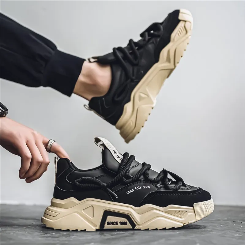 Men's Casual Sneakers 2025 Spring Fashion Versatile Low-Top Skateboard Shoes for Outdoor Sports - Image 3
