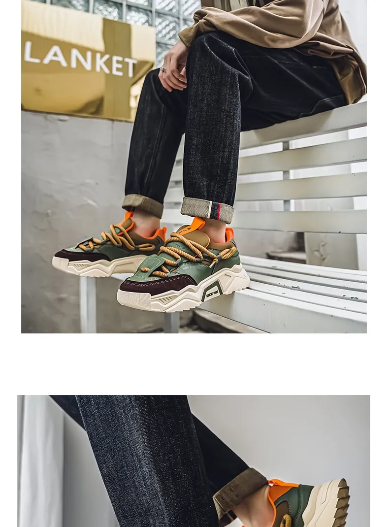 Men's Casual Sneakers 2025 Spring Fashion Versatile Low-Top Skateboard Shoes for Outdoor Sports showcase 14