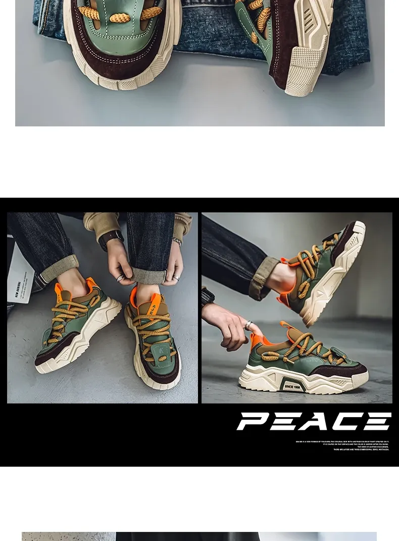 Men's Casual Sneakers 2025 Spring Fashion Versatile Low-Top Skateboard Shoes for Outdoor Sports showcase 16