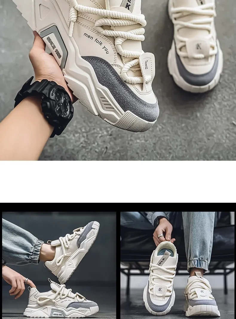Men's Casual Sneakers 2025 Spring Fashion Versatile Low-Top Skateboard Shoes for Outdoor Sports showcase 10