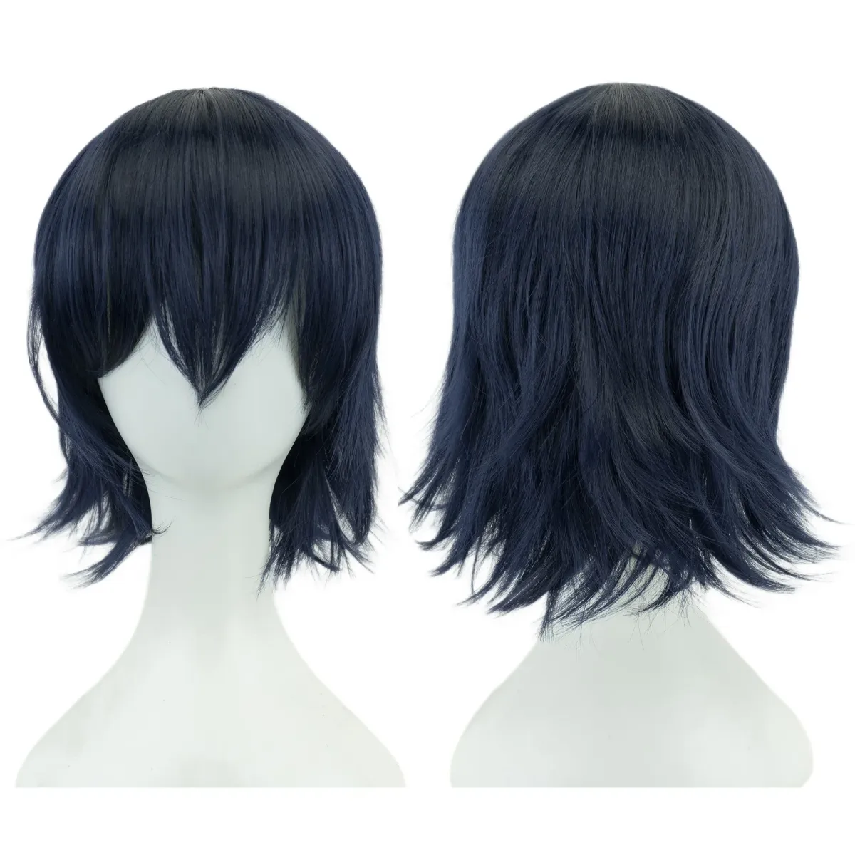 Short Bob Wig with Bangs - Synthetic Heat Resistant Cosplay Hair for Parties, Halloween, Lolita Style - Pink, Blonde, Orange showcase 6