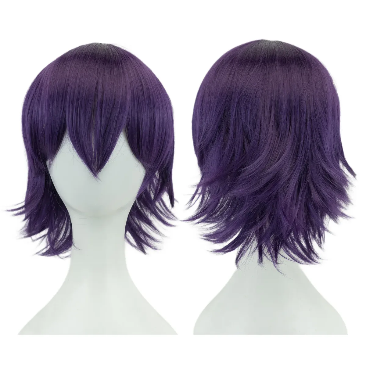 Short Bob Wig with Bangs - Synthetic Heat Resistant Cosplay Hair for Parties, Halloween, Lolita Style - Pink, Blonde, Orange showcase 3
