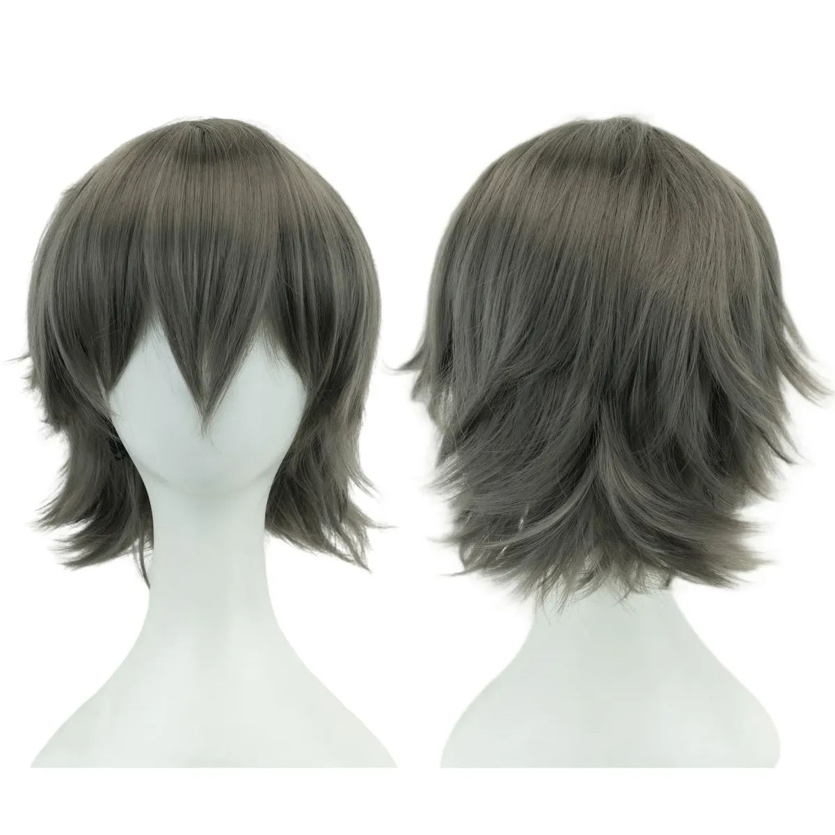 Short Bob Wig with Bangs - Synthetic Heat Resistant Cosplay Hair for Parties, Halloween, Lolita Style - Pink, Blonde, Orange showcase 2