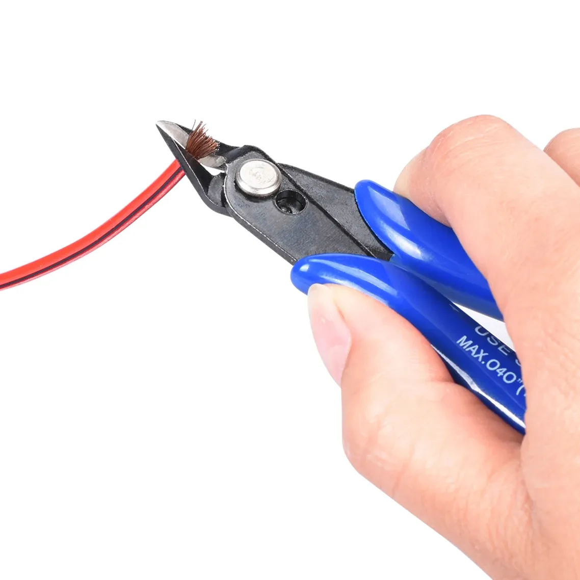 PLATO 170 Electronic Diagonal Pliers - Precision Wire Cutter for DIY Electronics, Model Making, 3D Printer Parts, and Jewelry Crafting - Image 2