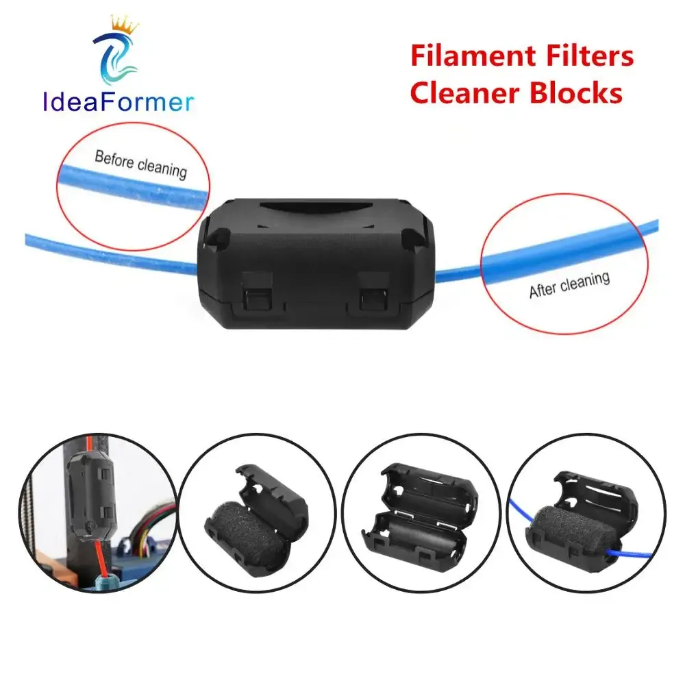 3D Printer Filament Filter Cleaner Blocks - Dust Removal Anti-Static Foam for PLA/ABS/PETG - Prevents Nozzle Clogs & Extends Printer Life - Image 2