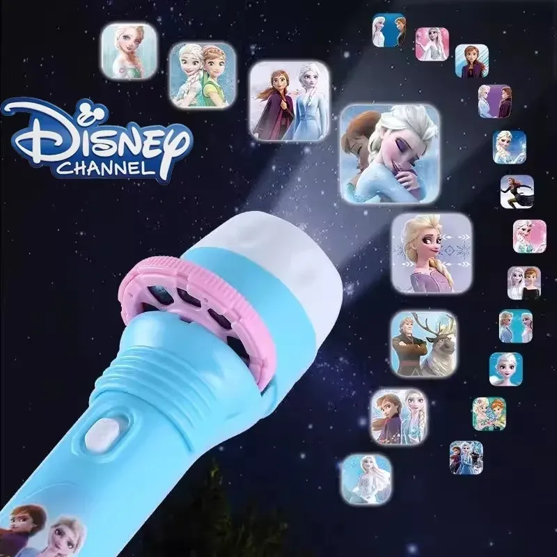 Disney Projection Flashlight Toy - Frozen Mickey Mouse Cute Glowing Slideshow for Kids Birthday Gifts