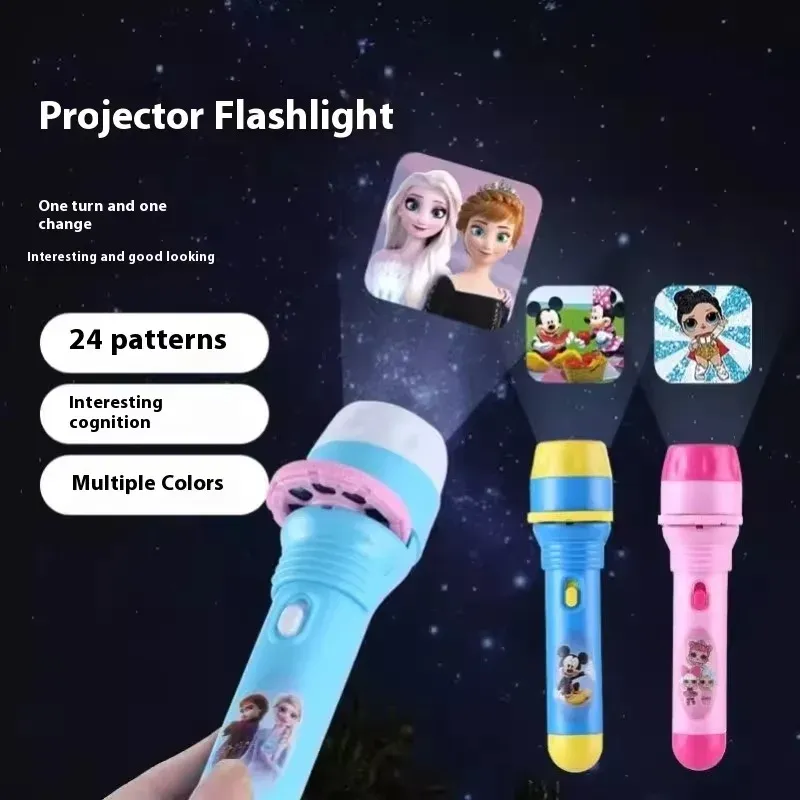 Disney Projection Flashlight Toy - Frozen Mickey Mouse Cute Glowing Slideshow for Kids Birthday Gifts - Image 2