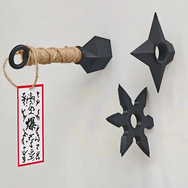 Anime Naruto Kunai Shuriken Fridge Magnet Toy - PVC Cartoon Cosplay Prop Decoration for Refrigerators, Ideal Gift for Adults & Children showcase 5