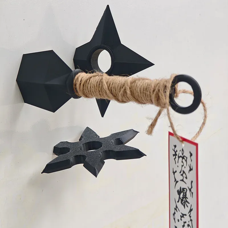 Anime Naruto Kunai Shuriken Fridge Magnet Toy - PVC Cartoon Cosplay Prop Decoration for Refrigerators, Ideal Gift for Adults & Children thumbnail 2