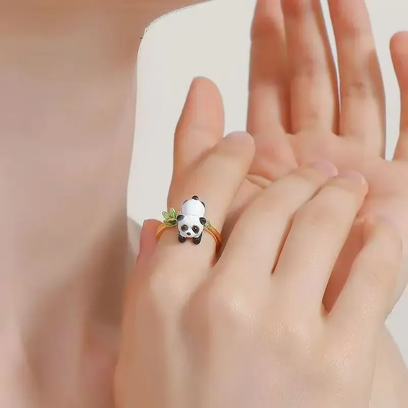 Pokemon Dratini Couple Ring S925 Sterling Silver Adjustable Cartoon Anime Peripheral Fashion Gift for Fans showcase 8