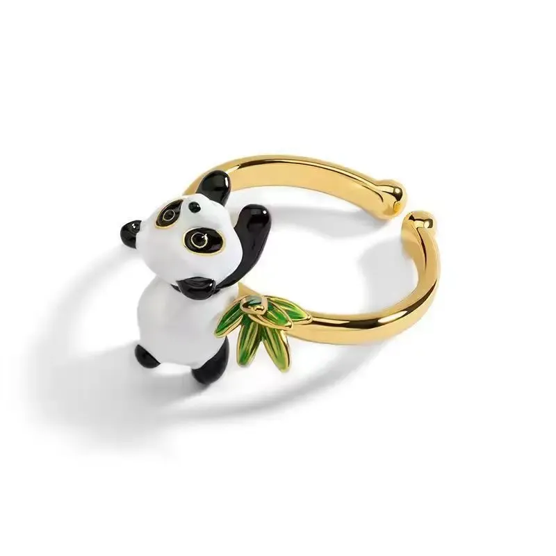 Pokemon Dratini Couple Ring S925 Sterling Silver Adjustable Cartoon Anime Peripheral Fashion Gift for Fans showcase 9