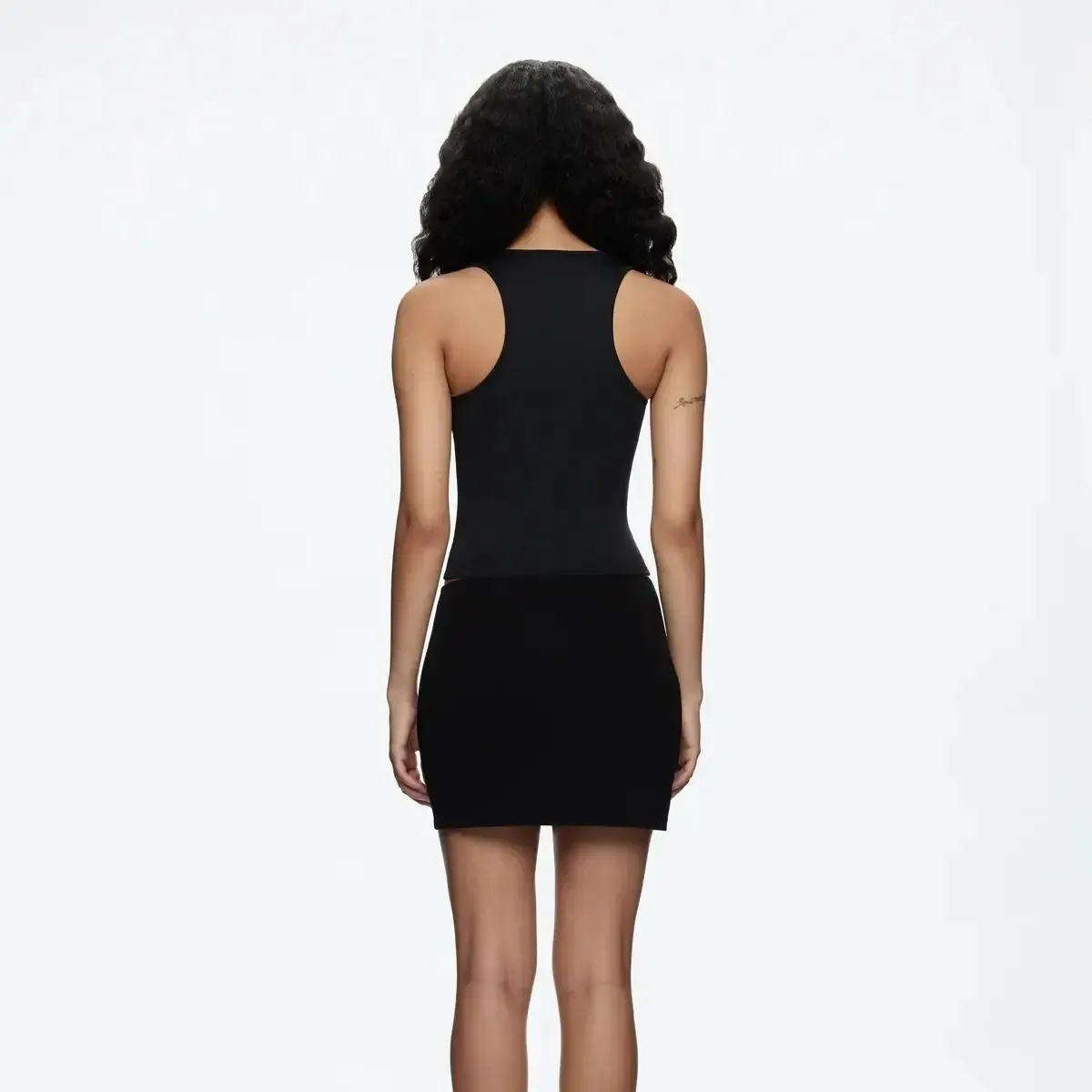 Women's Sexy Camisole Tank Top with Wide Shoulder Straps, Casual Sports Wear, Sueded Stretch Jersey, Close Fit for Daily Use - Image 2